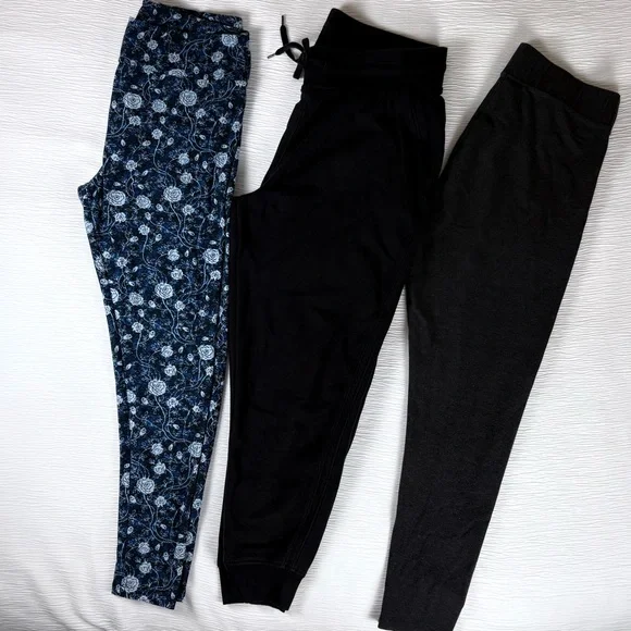 Loungewear Pant Bundle - Black, Gray and Blue Women’s size Large - Picture 2 of 7